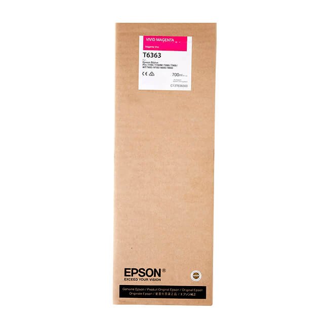 Tinta Epson T636300 original T6363 Magenta