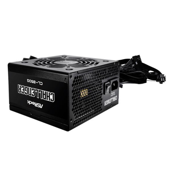 Fuente de alimentación Asrock, 850W, ATX, 80 Plus Gold.