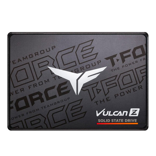 Unidad en estado solido T-FORCE VULCAN Z, 512GB, SATA 6Gb/s, 2.5”, Negro, DC +5V