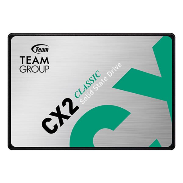 Unidad de estado solido Teamgroup CX2, 256GB, SATA 6.0 Gb/s, 2.5”, ECC, DC +5V
