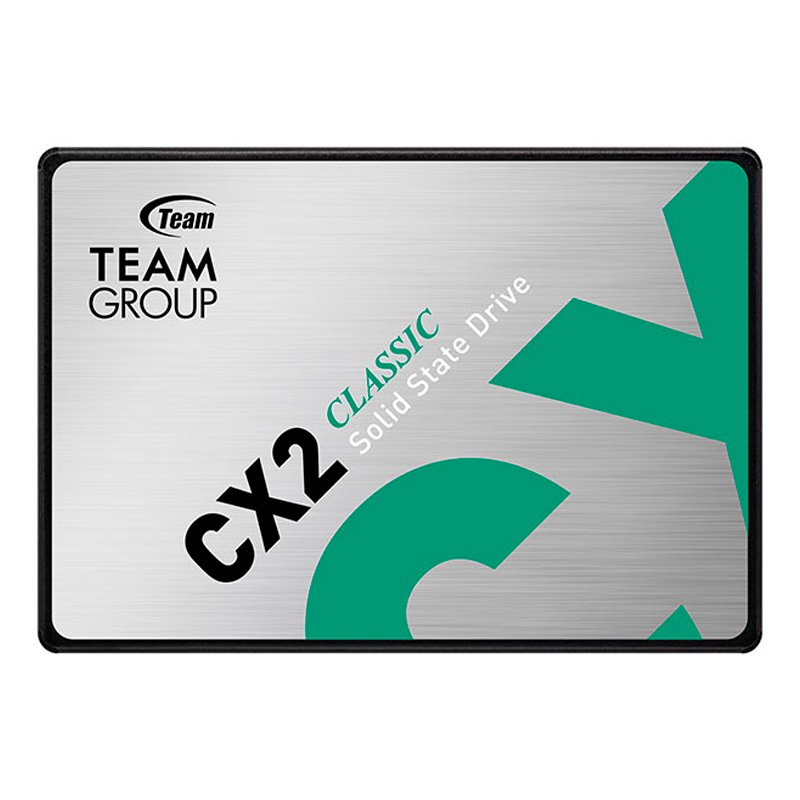 Unidad de estado solido Teamgroup CX2, 512GB, SATA 6.0 Gb/s, 2.5”, ECC, DC +5V Unidad de estado solido Teamgroup CX2, 512GB, SATA 6.0 Gb/s, 2.5”, ECC, DC +5V