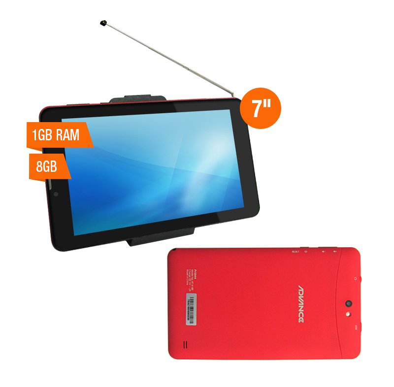 Tablet Advance Prime PR6144, 7” 1024×600, Android 4.4, 3G, Dual SIM, 8GB, 1GB, DTV.