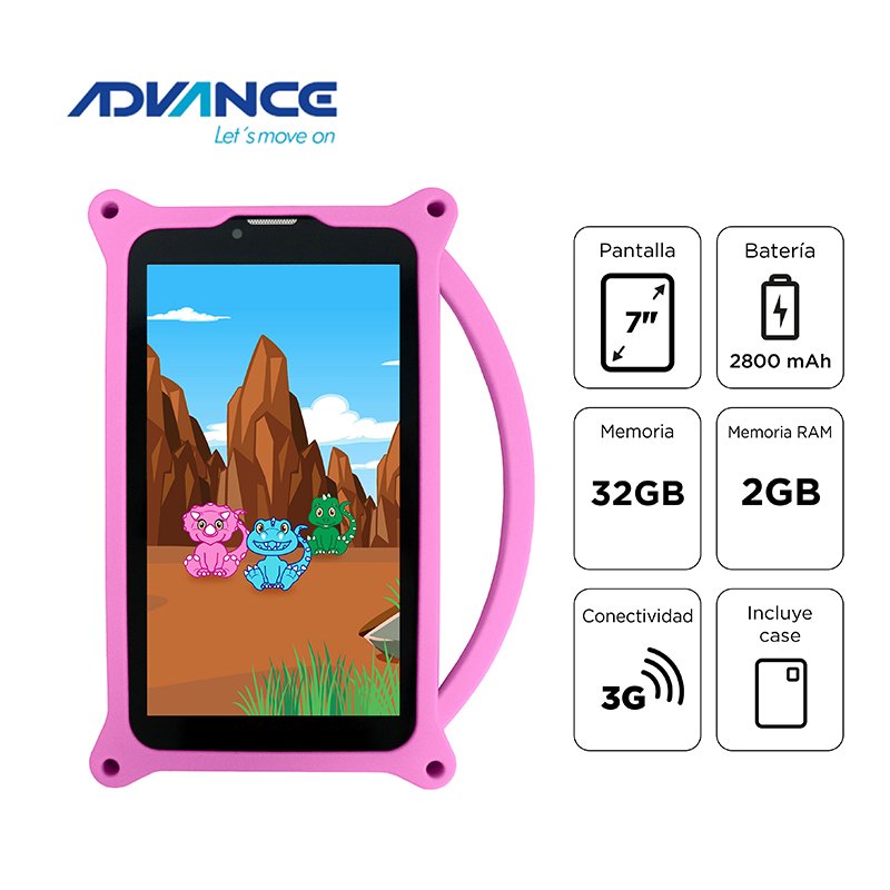 Tablet Advance Intro TR6955, 7” IPS 1024×600, Android 11 Go, 3G, Dual SIM, 32GB, RAM 2GB