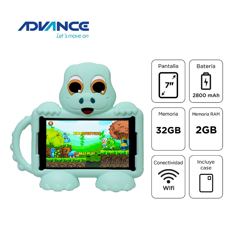 Tablet Advance Intro TR6959, 7” IPS 1024×600, Android 12 Go, 32GB, 2GB RAM, Wi-Fi, Menta