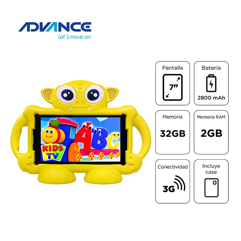 Tablet Advance Intro TR7996, 7” IPS 1024×600, Android 11 Go, 3G, Dual SIM, 32GB, RAM 2GB