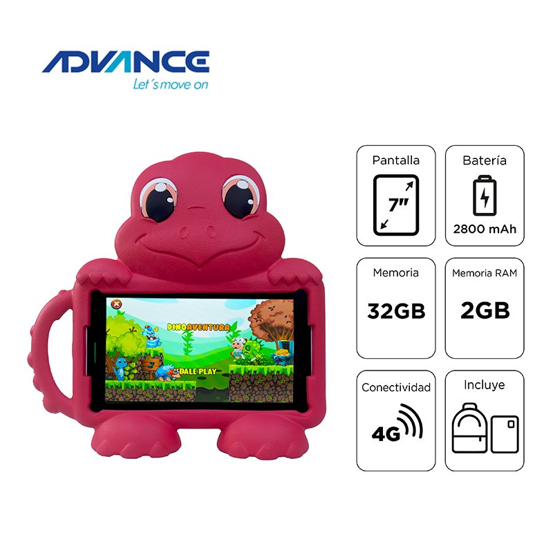 Tablet Advance Intro TR8990, 7” IPS 1024×600, Android 14 Go, 4G, Dual SIM, 32GB, RAM 2GB
