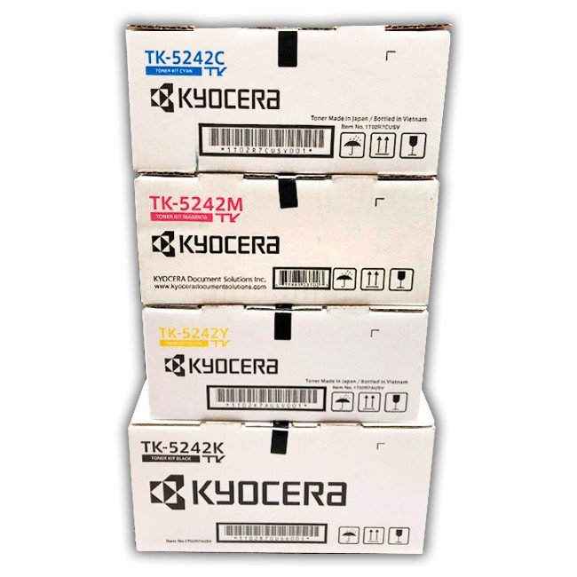 Toner Kyocera Ecosys M5526CDW TK-5242 Pack Original Toner Kyocera Ecosys M5526CDW TK-5242 Pack Original