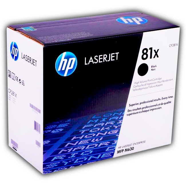 Toner HP 81X para mfp m630, m605, m606 CF281X